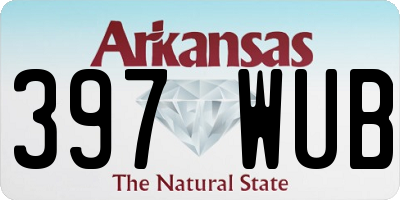 AR license plate 397WUB
