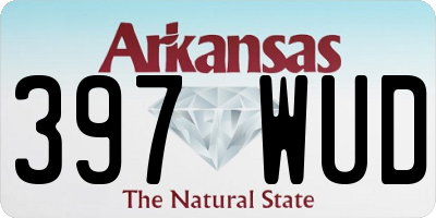 AR license plate 397WUD