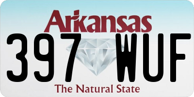 AR license plate 397WUF
