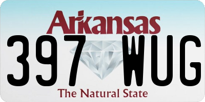AR license plate 397WUG