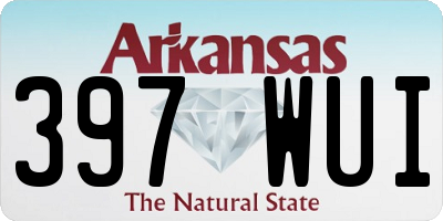 AR license plate 397WUI
