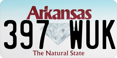 AR license plate 397WUK