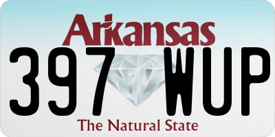 AR license plate 397WUP