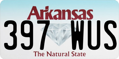 AR license plate 397WUS