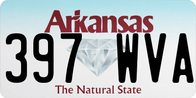 AR license plate 397WVA