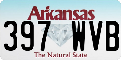 AR license plate 397WVB