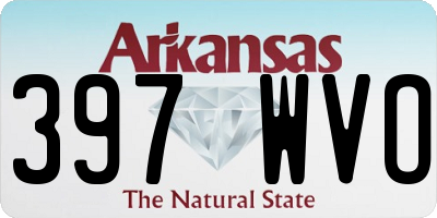 AR license plate 397WVO