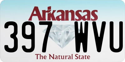 AR license plate 397WVU