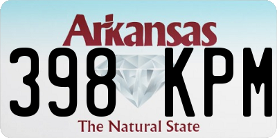 AR license plate 398KPM