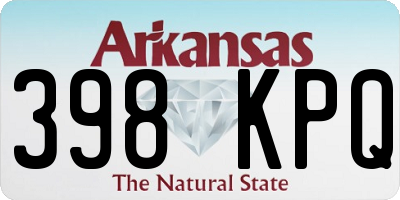 AR license plate 398KPQ