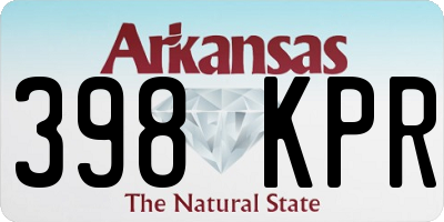 AR license plate 398KPR