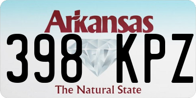 AR license plate 398KPZ