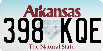 AR license plate 398KQE
