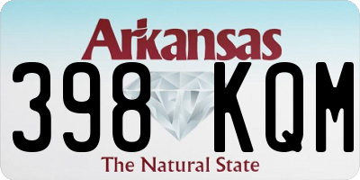 AR license plate 398KQM