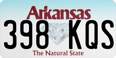 AR license plate 398KQS