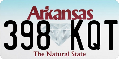 AR license plate 398KQT