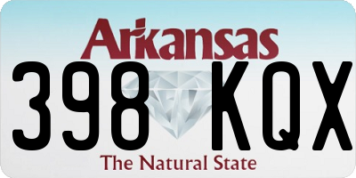 AR license plate 398KQX