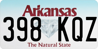 AR license plate 398KQZ