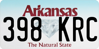 AR license plate 398KRC