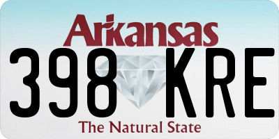 AR license plate 398KRE