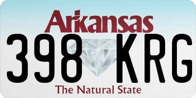 AR license plate 398KRG