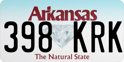 AR license plate 398KRK