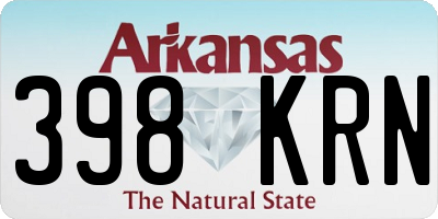 AR license plate 398KRN