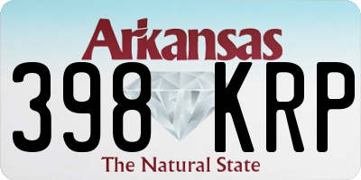 AR license plate 398KRP