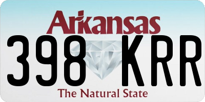 AR license plate 398KRR