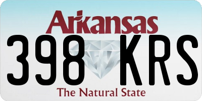 AR license plate 398KRS