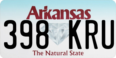 AR license plate 398KRU