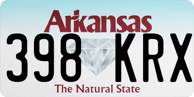 AR license plate 398KRX