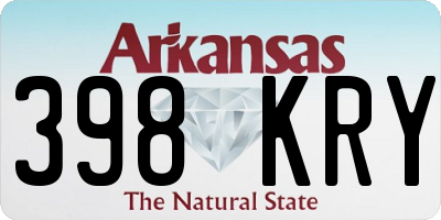 AR license plate 398KRY