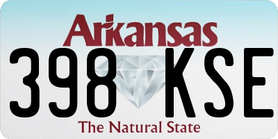 AR license plate 398KSE