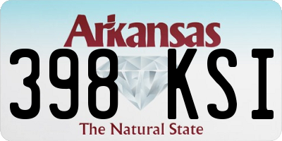 AR license plate 398KSI
