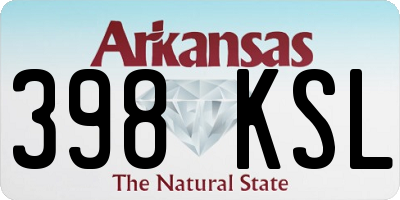 AR license plate 398KSL