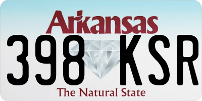 AR license plate 398KSR