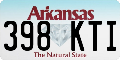 AR license plate 398KTI