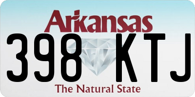 AR license plate 398KTJ