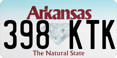 AR license plate 398KTK