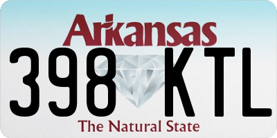 AR license plate 398KTL