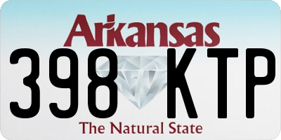 AR license plate 398KTP