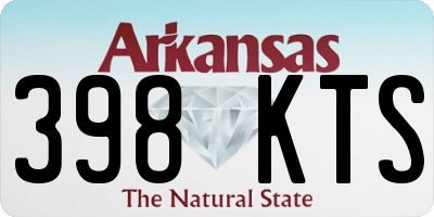 AR license plate 398KTS