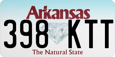 AR license plate 398KTT