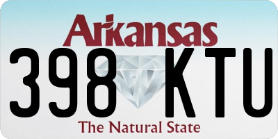 AR license plate 398KTU
