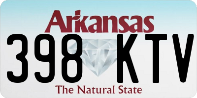 AR license plate 398KTV