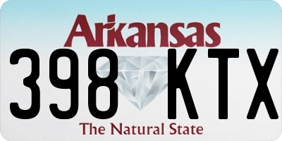 AR license plate 398KTX
