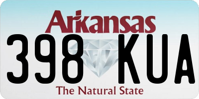 AR license plate 398KUA