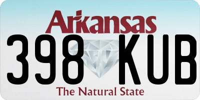 AR license plate 398KUB