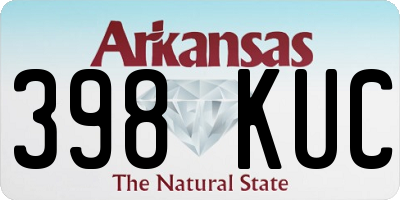 AR license plate 398KUC